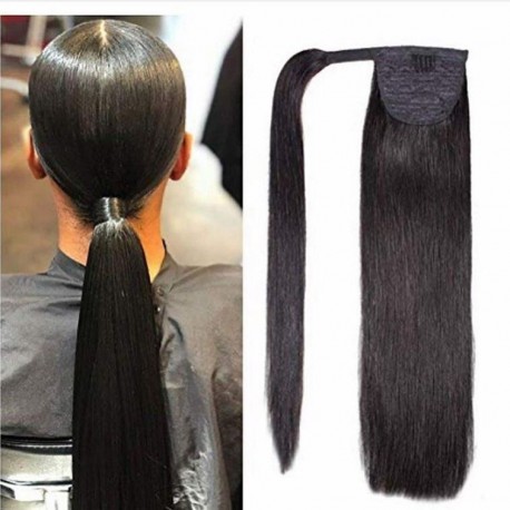 COMBS IN HUMAN HAIR PONYTAIL EXTENSIONS WRAP, PONYTAIL HAIRSTYLE--PH001 ...