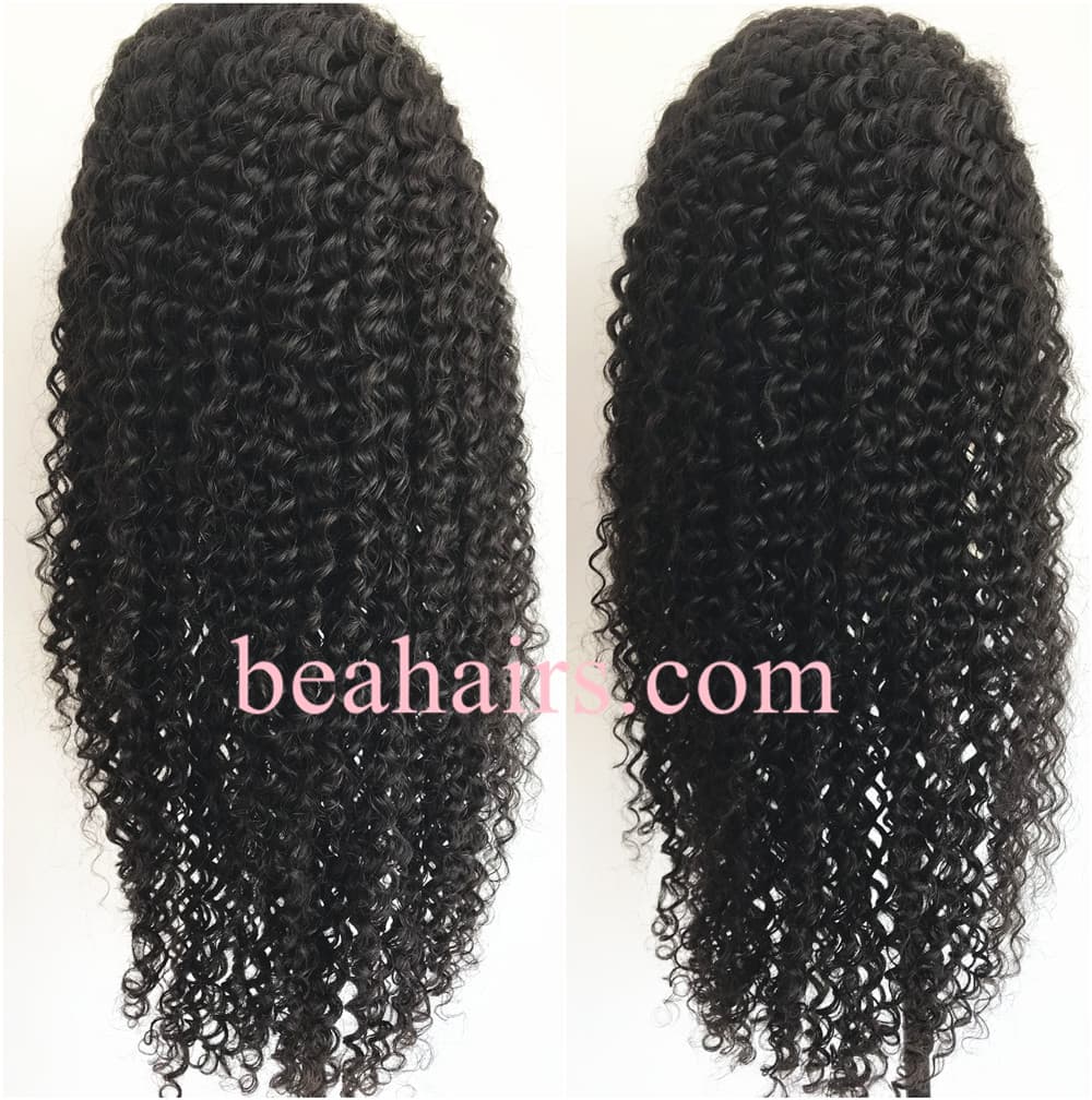 Pre Plucked Brazilian Virgin Deep Curly 360 Frontal Lace Wig [dc555